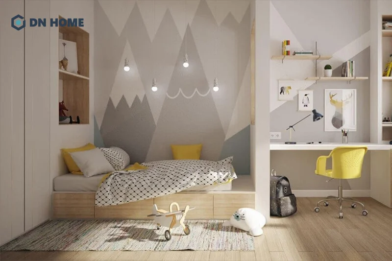 Không chỉ tiết kiệm không gian, tủ âm giường còn giúp phòng ngủ không giường trông gọn gàng hơn