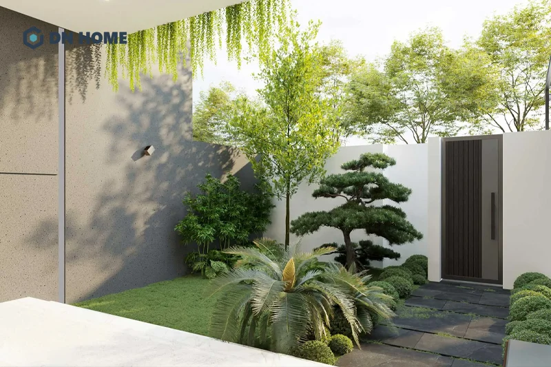 Khi thiết kế hệ thống tưới nước cho cây, cần chú ý không để đường ống nước nổi lên làm ảnh hưởng thẩm mỹ