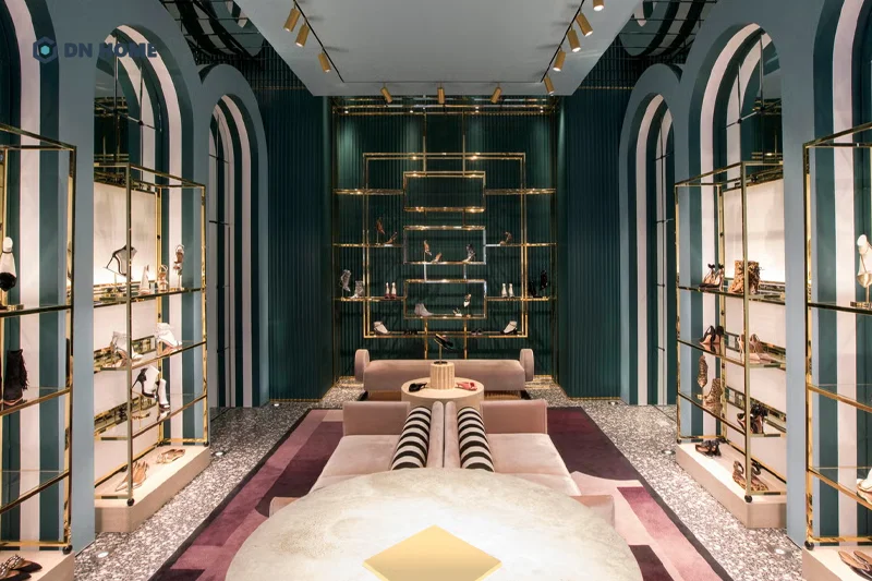 Phong cách Boutique phù hợp với cửa hàng hướng đến đối tượng khách hàng thượng lưu, cao cấp