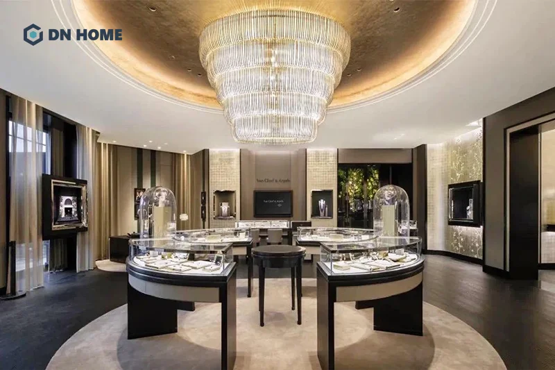 Thiết kế phòng trưng bày trang sức phải đảm bảo tạo nên không gian tinh xảo và đẳng cấp 