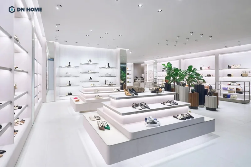 Kết hợp ánh sáng và màu sắc hài hòa là chìa khóa làm nổi bật sản phẩm trưng bày trong showroom 