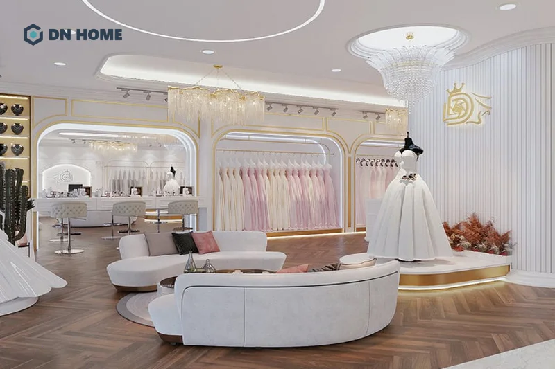 Showroom áo cưới cần chú trong thiết kế không gian truyền tải được cảm xúc