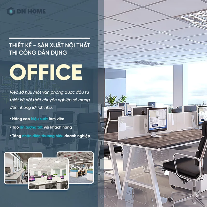 Nội Thất Điểm Nhấn tự hào là công ty thiết kế văn phòng HCM uy tín và chuyên nghiệp