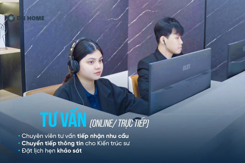 Đội ngũ chuyên viên tại Nội Thất Điểm Nhấn luôn chú trọng lắng nghe yêu cầu và mong muốn của chủ đầu tư