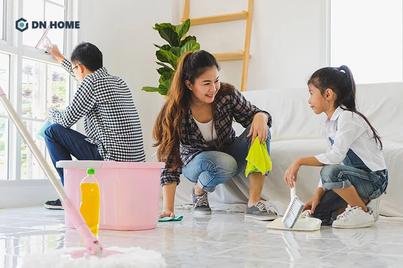 Giữ nhà cửa luôn ngăn nắp, sạch sẽ là thói quen để lưu thông khí trong nhà, thu hút năng lượng tích cực