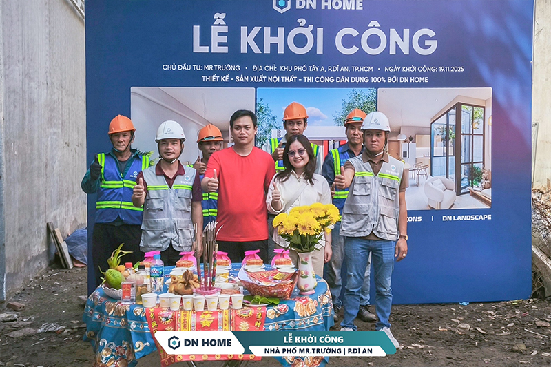 Nghi thức khởi công còn là lời cam kết của DN HOME về tiến độ - chất lượng công trình