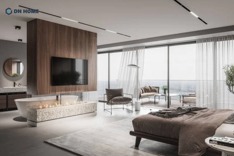 Phòng ngủ diện tích 30m2 giúp bạn thoải mái thiết kế phòng ngủ khép kín với đa dạng phong cách theo sở thích