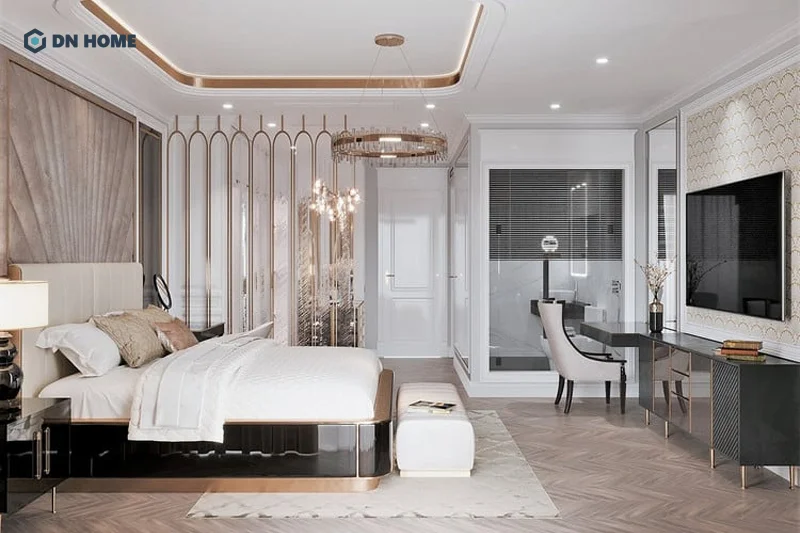 Theo phong thủy, việc thiết kế nhà vệ sinh trong phòng ngủ sẽ mang đến nguồn năng lượng tiêu cực