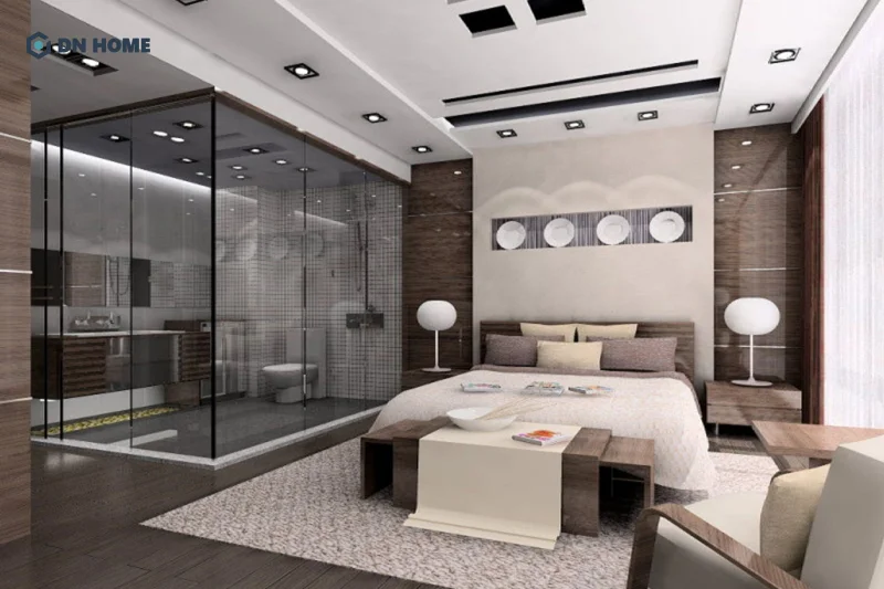 Bồn cầu tốt nhất nên được đặt chéo hoặc vuông góc với cửa ra vào nhà vệ sinh