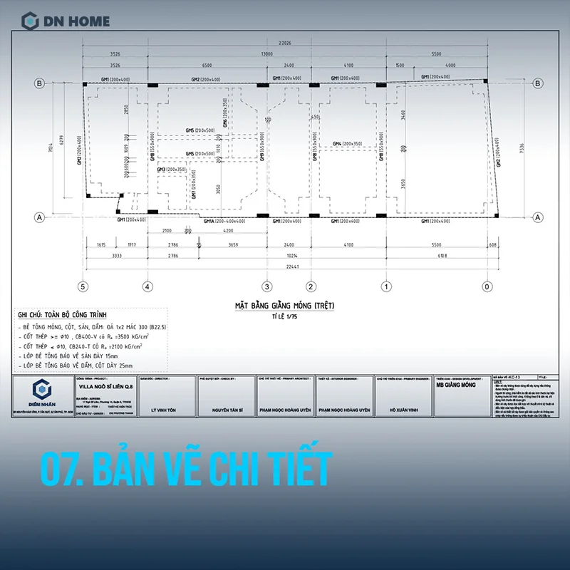 Sau khi bản vẽ 3D đã được duyệt bởi chủ đầu tư, Nội Thất Điểm Nhấn sẽ triển khai bản vẽ chi tiết cho từng hạng mục