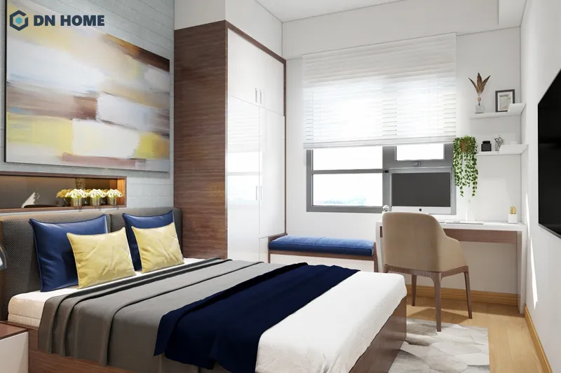 Một vài chi tiết “xanh” trong không gian sống cũng giúp căn hộ thêm sinh động và thư giãn