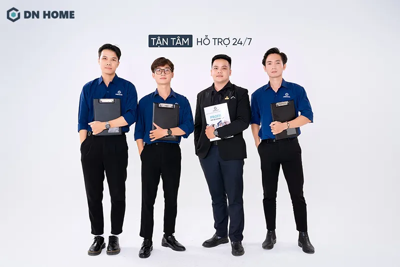 Đội ngũ Nội Thất Điểm Nhấn luôn tận tâm hỗ trợ khách hàng trước - trong - sau dự án