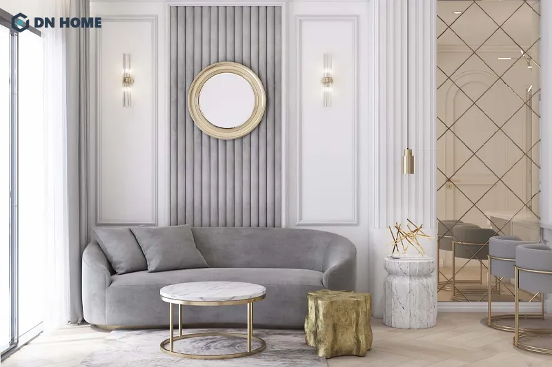 Vẻ đẹp hiện đại và cổ điển được kết hợp hài hòa trong không gian chung cư phong cách tân cổ điển