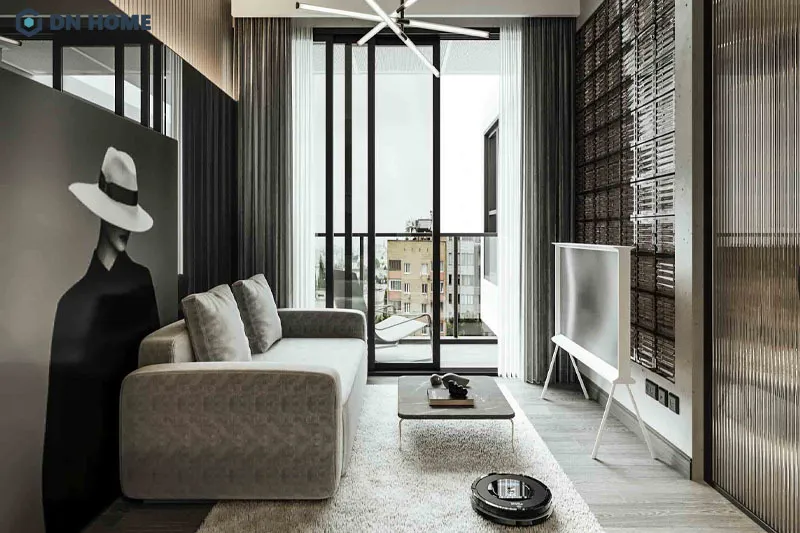 Phong cách sang trọng giúp căn hộ 50m2 sở hữu vẻ đẹp thời thượng và đẳng cấp