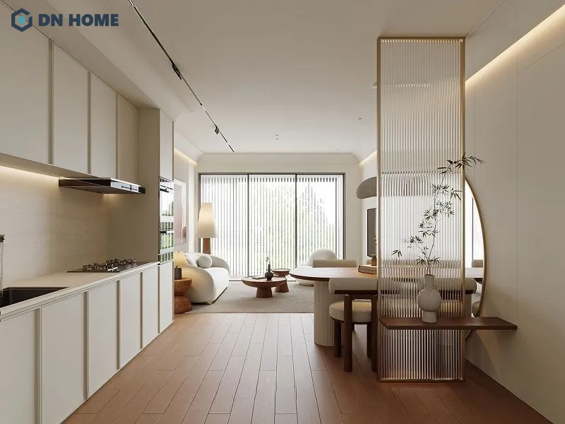 Sử dụng nội thất đa năng, thông minh như tủ âm tường, bàn gấp giúp không gian trở nên gọn gàng