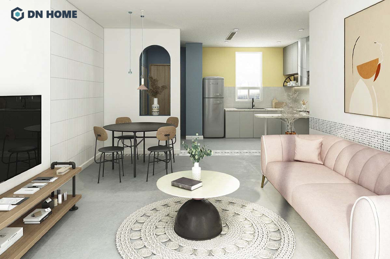 Kết hợp màu sắc chung cư cần có sự hài hòa để đảm bảo tính thẩm mỹ tổng thể