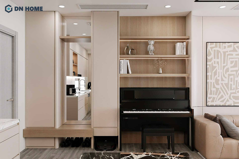 Ưu tiên lựa chọn nội thất thông minh khi thiết kế chung cư 70m2 cho gia đình trẻ