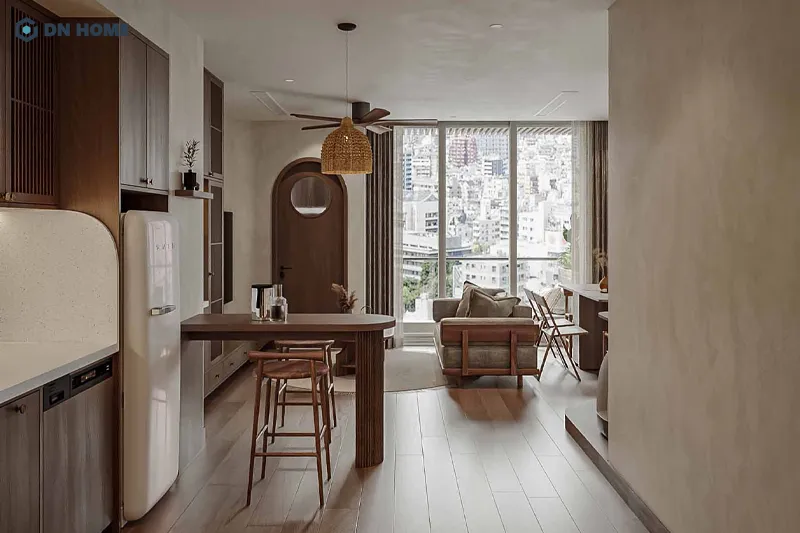 Chung cư 90m2 phong cách Japandi mang vẻ đẹp tinh tế, hài hòa giữa phong cách Nhật Bản và Bắc Âu