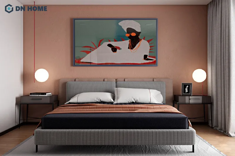 Nên sử dụng gam màu trung tính để cân bằng lại cảm giác nóng nực của gam màu cam và đỏ