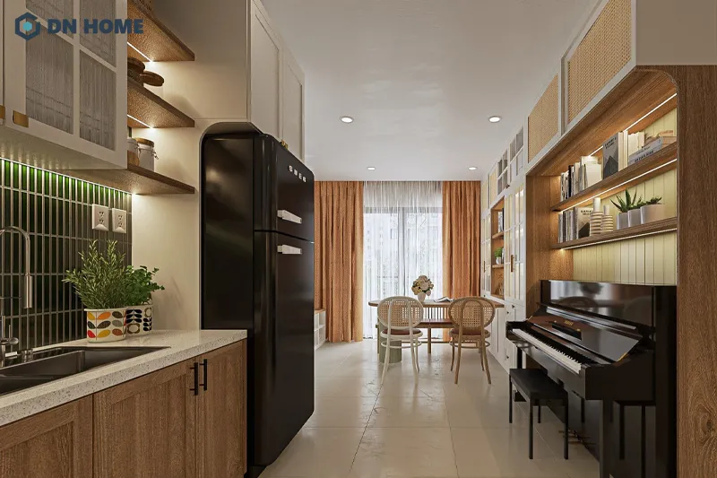 Người mệnh Mộc phù hợp với không gian chung cư có sự tươi mới, gần gũi với thiên nhiên