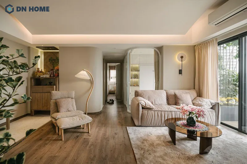 Không gian thông thoáng sẽ giúp luồng khí trong căn hộ lưu thông dễ dàng hơn