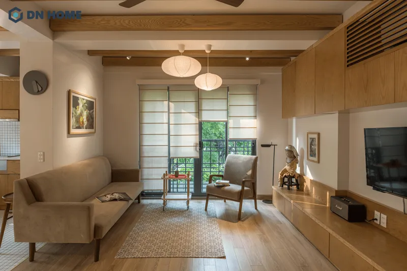 Người mệnh Thổ và Mộc phù hợp sử dụng gam màu nâu làm chủ đạo trong không gian nội thất chung cư