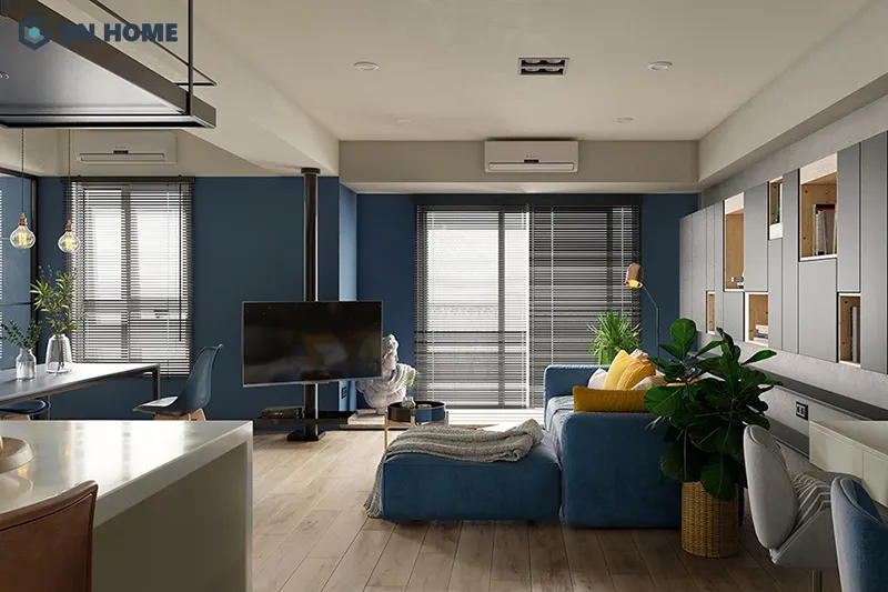 Người mệnh Thủy phù hợp với chung cư được thiết kế với gam màu đen hoặc xanh dương làm chủ đạo