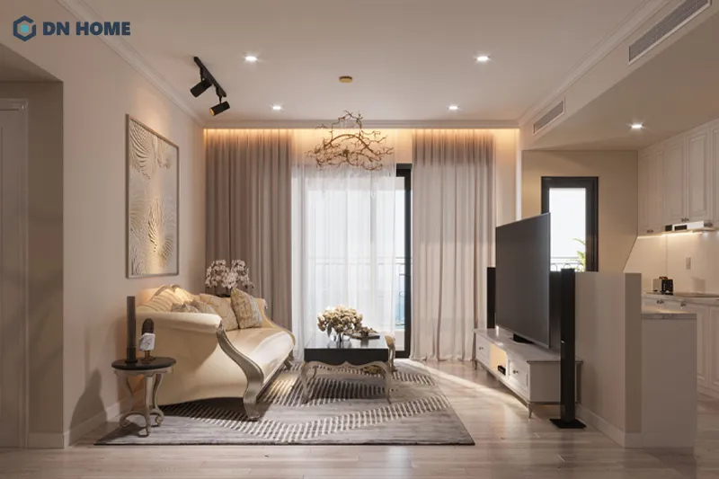 Các đường nét uốn lượn mềm mại là đặc trưng trong phong cách thiết kế tân cổ điển