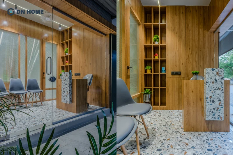 Khu vực sảnh chờ được thiết kế thông minh để tối ưu diện tích sử dụng