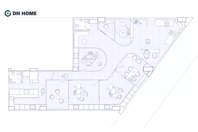 Cần xác định trước hiện trạng mặt bằng để đưa ra phương án thiết kế nha khoa tối ưu
