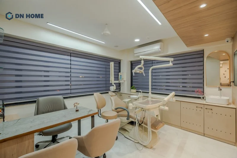 Hệ thống ánh sáng cần được trú trọng trong thiết kế không gian phòng khám nha khoa