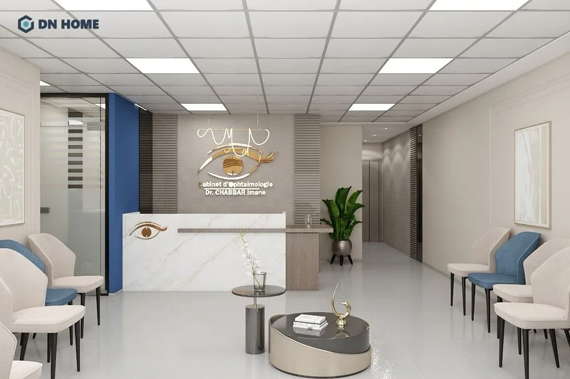 Không gian mở giúp phòng mạch trở nên thoáng đãng và rộng rãi hơn