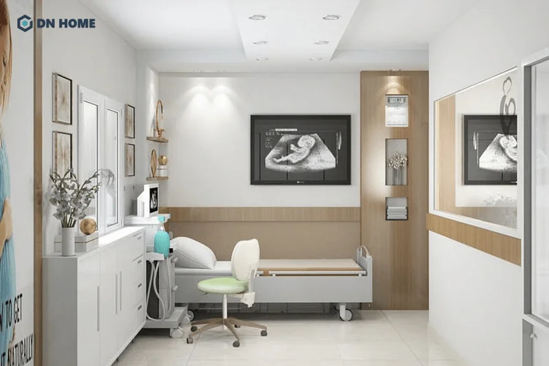 Phòng mạch được thiết kế tối giản vừa đảm bảo thẩm mỹ, vừa đáp ứng công năng