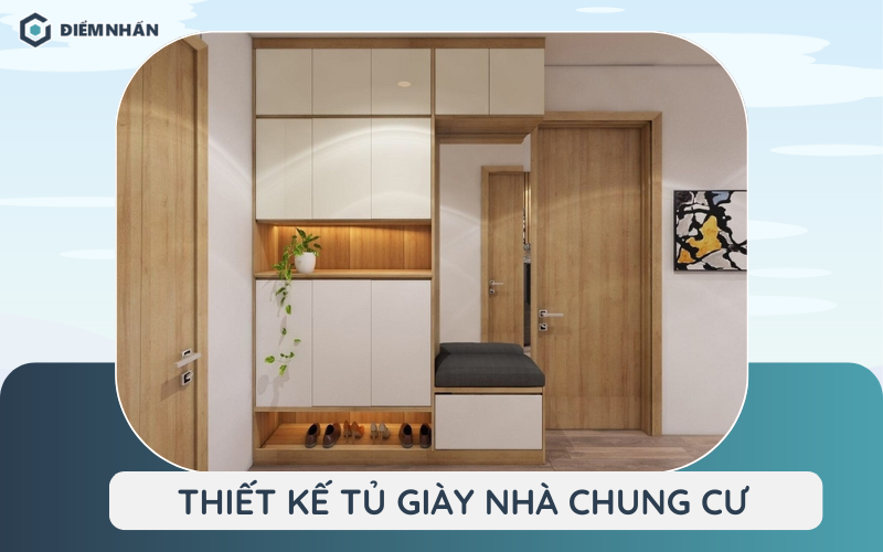 thiết kế tủ giày nhà chung cư