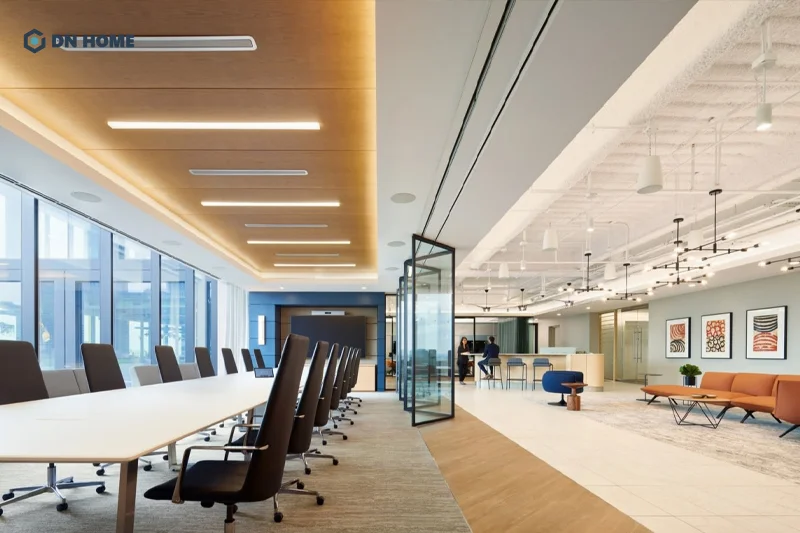 Thiết kế văn phòng tài chính linh hoạt, đáp ứng được các yêu cầu sử dụng của doanh nghiệp