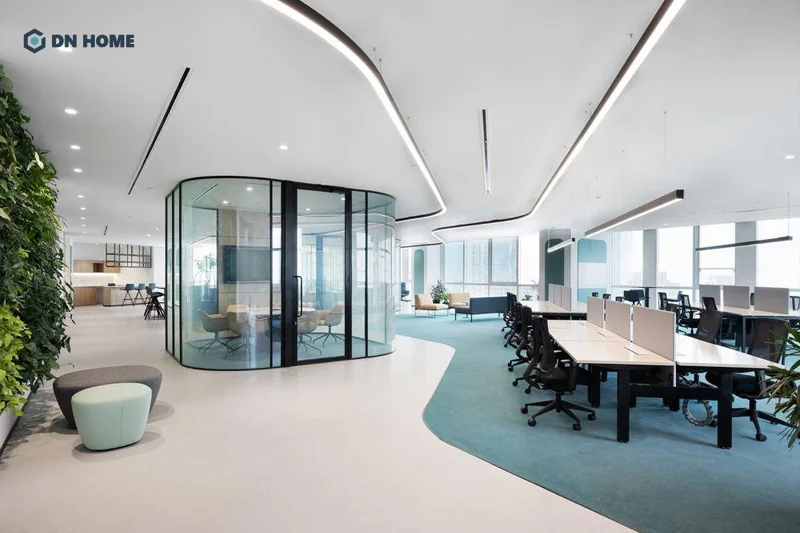 Đặc điểm khi thiết kế văn phòng tài chính là ứng dụng các thiết bị - công nghệ hiện đại