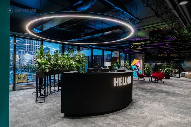 Văn phòng viễn thông UPC Polska mang đậm tinh thần hiện đại, sáng tạo và năng động