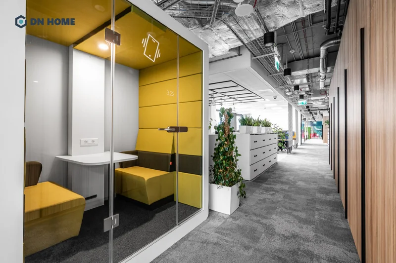 Thiết kế văn phòng viễn thông cần chủ động tạo nên không gian làm việc linh động giữa nhóm và cá nhân