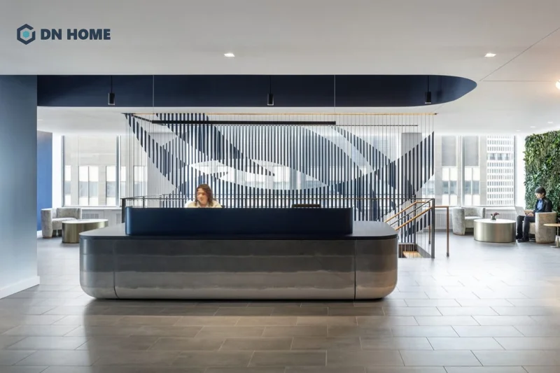 Khi thiết kế văn phòng telesale bạn cần đặc biệt chú ý thể hiện được bản sắc của thương hiệu