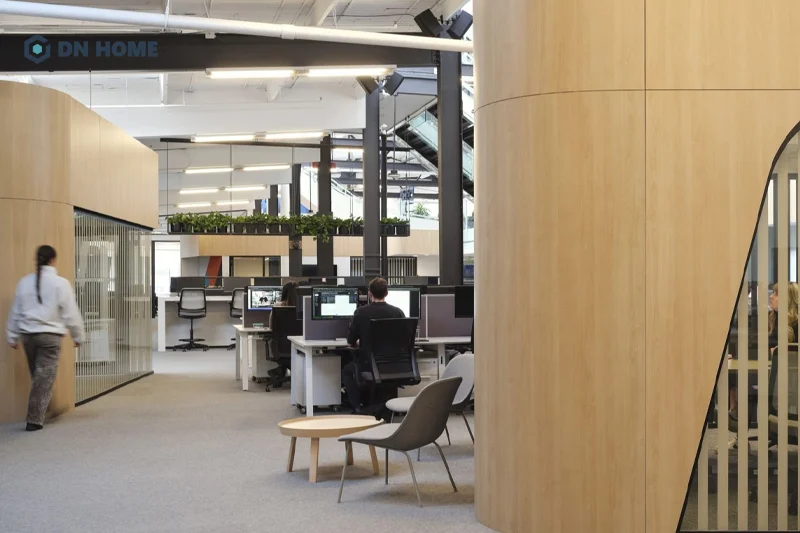 Không gian văn phòng telesale được thiết kế khoa học, tiện nghi là yếu tố cần đảm bảo