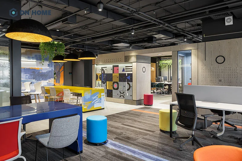 Thiết kế văn phòng làm việc theo phong cách Hàn Quốc giúp thúc đẩy cảm hứng sáng tạo của nhân viên