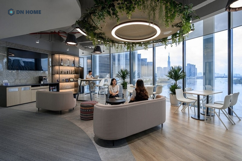 Thiết kế pantry kết hợp cây xanh và tận dụng tối đa ánh sáng tự nhiên