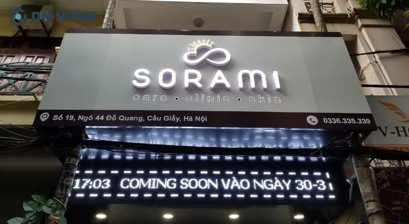 Thiết kế bảng hiệu đèn LED trẻ trung, hiện đại