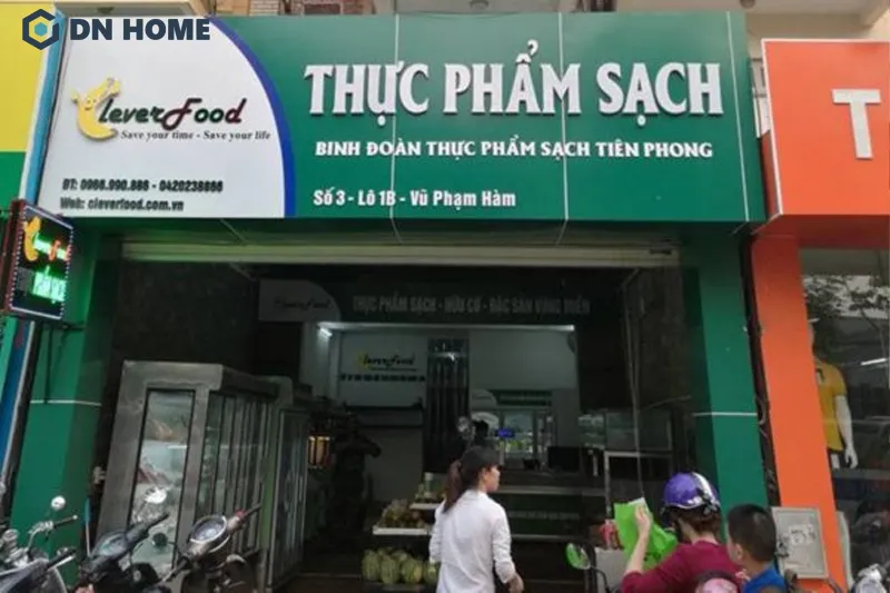 Biển hiệu alu phù hợp với những cửa hàng thực phẩm hướng đến hình ảnh hiện đại, cao cấp