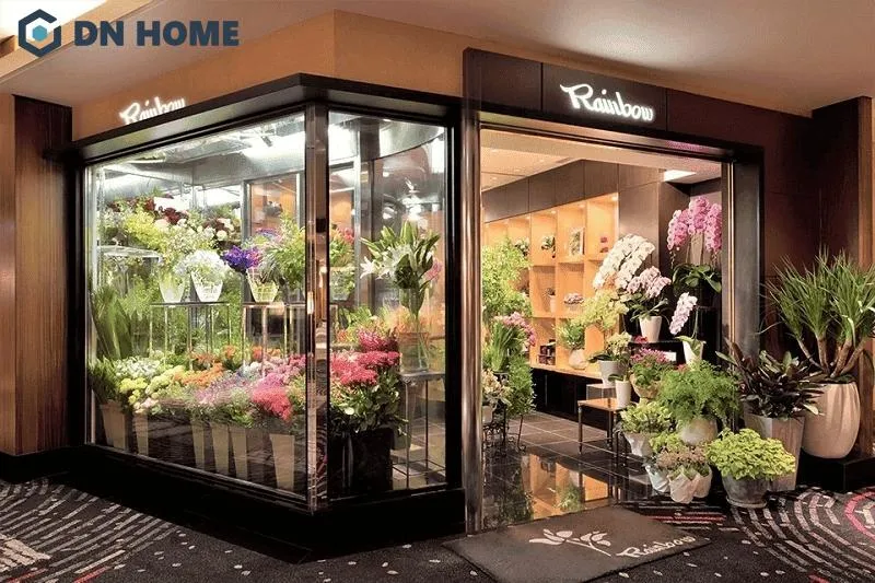 Bảng hiệu shop hoa tươi đơn giản