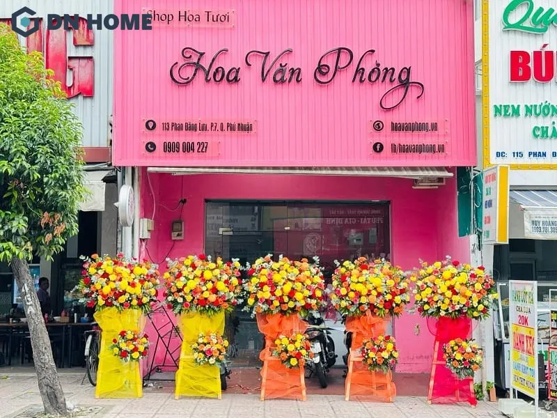 Thiết kế biển hiệu shop hoa tươi đẹp