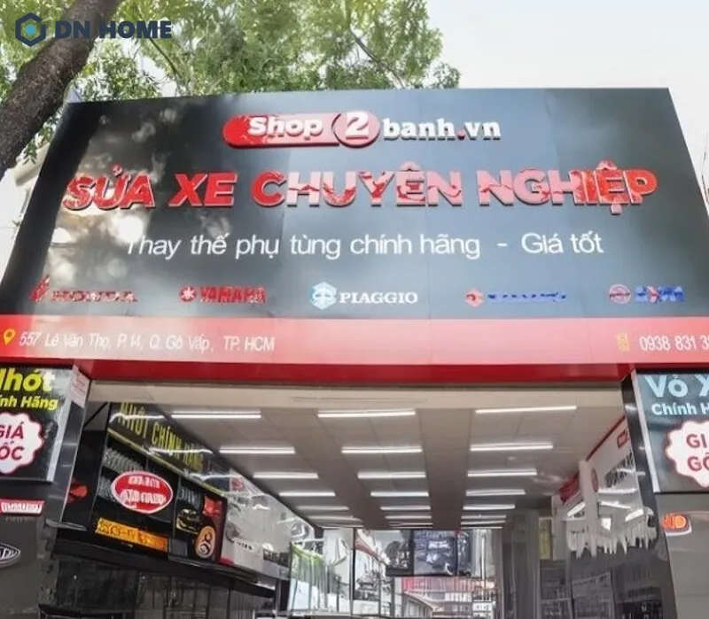 Bảng hiệu sửa xe máy, thay thế phụ tùng chuyên nghiệp