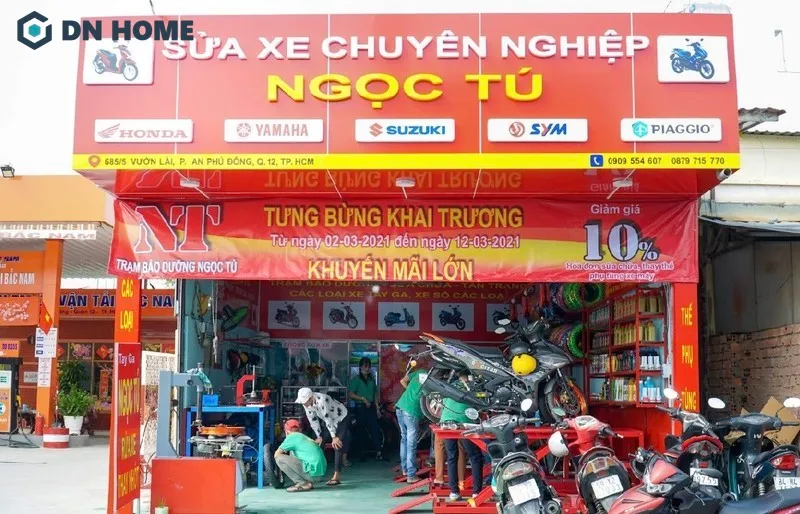 Hệ thống đèn chữ nổi kết hợp đèn LED thu hút sự chú ý của khách hàng cả ban ngày và đêm