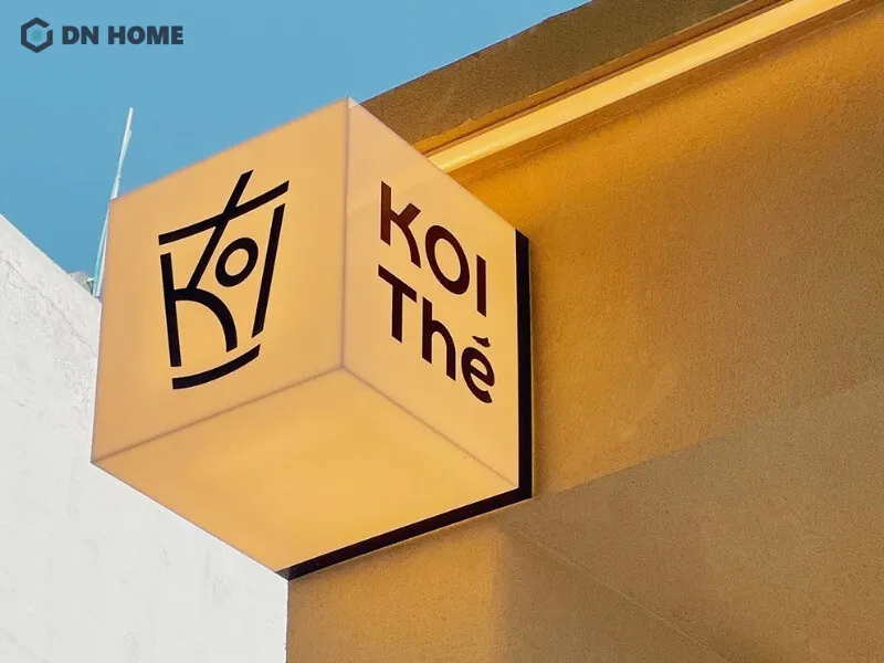 Thiết kế biển hiệu trà sữa độc đáo, nổi bật cũng là công cụ marketing 0 đồng hiệu quả