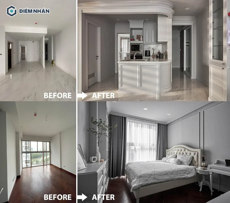 Hạng mục sàn nhà được giữ lại không cải tạo giúp chủ đầu tư tiết kiệm chi phí